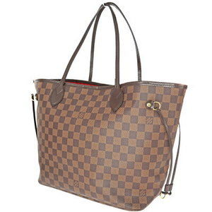 Louis Vuitton Neverfull MM Damier Ebene Brown Canvas Tote Bag Brown